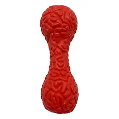 Šunų žaislas, guminis, kaulo formos, jautienos kvapo, raudonas, 19 cm