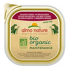 Almo Nature Bio Organic Maintenance pastēte ar liellopu un dārzeņiem 300 g - konservi suņiem