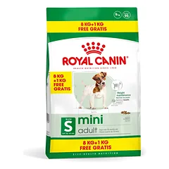 Royal Canin Mini Adult sausas maistas šunims 8kg + 1kg