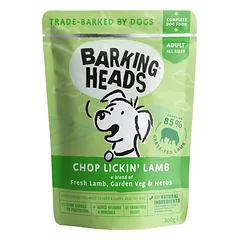BARKING HEADS Chop Lickin’ Lamb Konservai Šunims Su Ėriena 300g