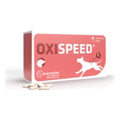 Pharmadiet Oxispeed papildai šunims, gerinantys tonusą, 60 tablečių
