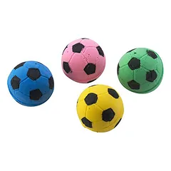 Magic Cat Toy Sponge Soccer Ball putplasčio kamuoliukai katėms, 4 vnt., 3,75 cm — 3 nuotrauka
