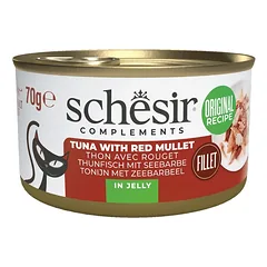 SCHESIR Complements Tunžinys su barvena želė 6x70 g drėgnas maistas papildomas katėms