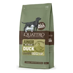 Quattro All Breed Junior Duck 12Kg parduotuvėje petshop.lt