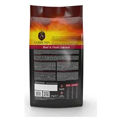 AMBROSIA begrūdis su jautiena ir šviežia lašiša sausas maistas šunims, grain-free Beef & Fresh Salmon 2 kg — 4 nuotrauka