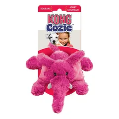 KONG Cozie Bright Medium žaislas šunims su papildomu medžiagos sluoksniu ilgesniam tarnavimui, minkštas pliušas — 2 nuotrauka