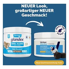 Glandex kramtomi skanėstai analinėms liaukoms, papildas šunims, 60 kramtomųjų skanėstų — 2 nuotrauka
