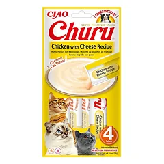 Churu kreminis skanėstas katėms su vištiena ir sūriu 12x56g