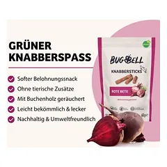 BugBell kramtomosios lazdelės su burokėliais, skanėstai šunims — 5 nuotrauka