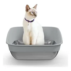 LitterLocker by Litter Genie® Platinum kačių tualetas, nerūdijantis plienas / pilka — 2 nuotrauka