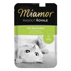 MIAMOR Ragout Royale in Jelly Rabbit triušių želė paketėlis katėms 100 g parduotuvėje kika.lt
