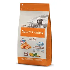 Nature’s Variety Selected su norvegiška lašiša vidutinėms ir didelėms veislėms