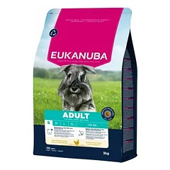 Eukanuba Dog Adult Small su vištiena, sausas maistas šunims 3 kg