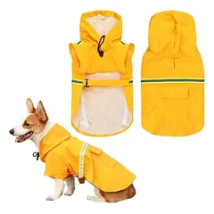 Zoomtopia Imperméable chien jaune réfléchissant taille M capuche