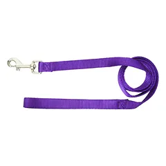 Hamilton Single Thick Leash Short - nailoninis pavadėlis vidutinio dydžio šunims, plotis 122 cm, Czarny / 19mm — 3 nuotrauka