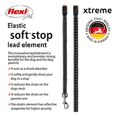 FLEXI pavadėlis šuniui Xtreme M juostinis 5m, oranžinis — 5 nuotrauka