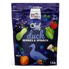 SYTA MICHA Chef Antis, uogos ir špinatai 1,5 kg sausas maistas šunims