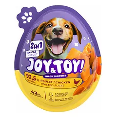 Joy & Toy Dog Snack Surprise Twisted Slices Chicken