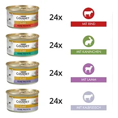 Didelė pakuotė Gourmet Gold švelnus paštetas 96 x 85 g, drėgnas maistas katėms — 3 nuotrauka