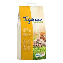 Tigerino Plant-Based kukurūzų kraikas katėms – Sensitive, be kvapo, 14 l (8,8 kg) — 2 nuotrauka