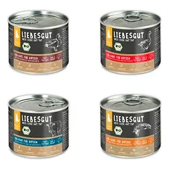 Liebesgut Katzenfutter Probierpaket Adult 8 x 200 g