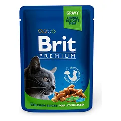 Brit Premium konservai katėms Chicken Slices Sterilised 100g
