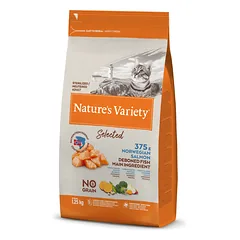 Nature's Variety Selected Sterilized Cat Sausas maistas sterilizuotoms katėms su lašiša 1,25 kg