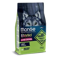 Monge BWild adult sausas pašaras (šerniena) 2,5kg