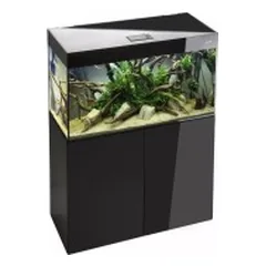Glossy 100 ST Day&Night akvariumas stačiakampis, juodas, 100x40x60 cm