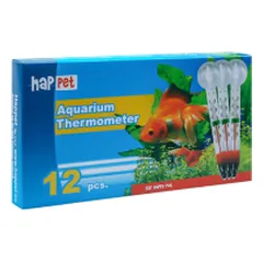Happet stiklinis termometras akvariumams — 3 nuotrauka