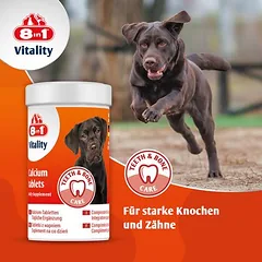8in1 Vitality kalcio tabletės, papildas šunims, 50 - 79 g — 2 nuotrauka