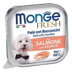 Monge Fresh Adult Chunkies Salmon paštetas šunims