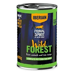 PRIMAL SPIRIT Iberian Wild Forest šlapias maistas šunims 400g nuotrauka