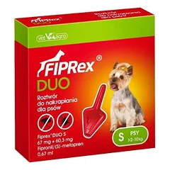 FIPREX DUO S antiparazitiniai lašai šunims (2-10kg), 1 vnt.