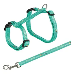 TRIXIE Kačių petnešos su pavadėliu, XXL, Good Luck, 34-57 cm-13 mm, 1.20 m (pak.4) — 3 nuotrauka