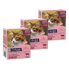 BOZITA Cat Kapota jautiena drebučiuose 3x370g
