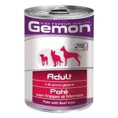 Gemon Dog All Breeds Adult paštetas su jautienos prieskrandžiais, drėgnas maistas šunims 400 g parduotuvėje petreon.lt