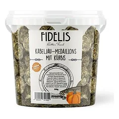 FIDELIS menkės medaliai su moliūgu, skanėstai šunims (500 g kibiras)