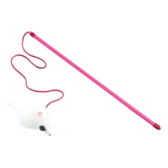 VADIGRAN žaidimo lazdelė katėms su balta pele 45cm 3vnt