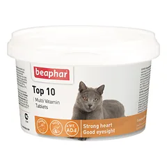 Beaphar Top 10 Cat 180 tab. parduotuvėje petbaze.lt