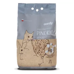Comfy Pinokio Silver medžio granulių kraikas augintiniams, 7 l