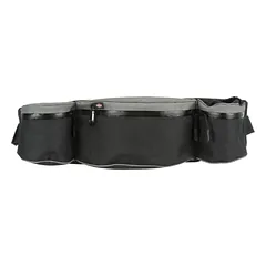 TRIXIE Baggy juosmens diržas su pavadėliu, diržas 62-125 cm, juodas/pilkas — 2 nuotrauka