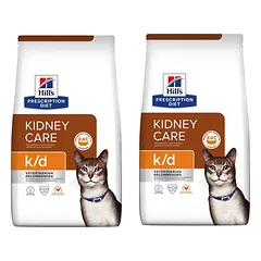 HILL'S Prescription Diet Cat K/D Kidney Care 6 kg (2 x 3 kg)