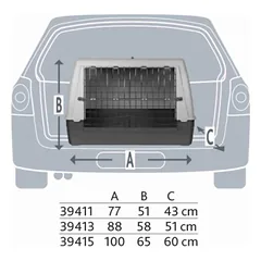 Transportavimo boksas, 100 × 65 × 60 cm — 3 nuotrauka