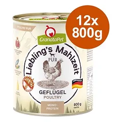 Sparpaket GranataPet Liebling's Mahlzeit PUR 12 x 800 g