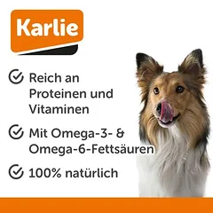 Karlie riebi lašišos oda, skanėstai šunims — 3 nuotrauka