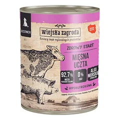 WIEJSKA ZAGRODA Mėsos šventė drėgnas maistas šuniukams 800 g