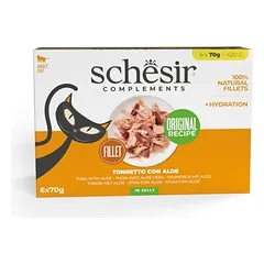 Schesir Complements drebučiuose, drėgnas maistas katėms, ekonominė pakuotė 24 x 70 g — 4 nuotrauka