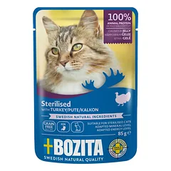Konservai katėms Bozita Cat Sterilised su kalakutiena, 85g photo