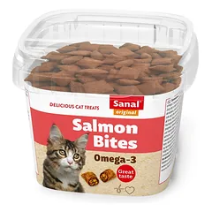 Sanal Salmon Bites Cup pašaro papildas katėms 75 g